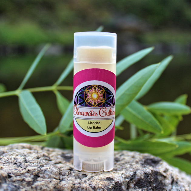 Licorice Organic & Probiotic Lip Balm .15 oz. Oval Tube Clearwater Cultures