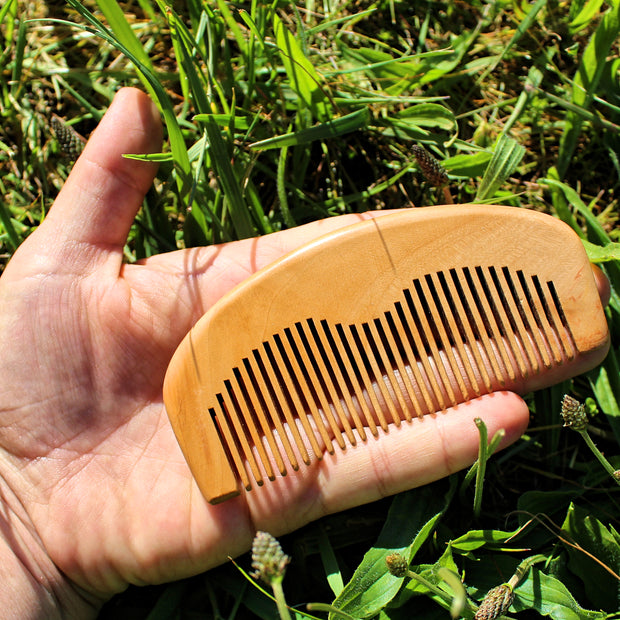 Peach Wood Comb - Natural Hair Therapy Tool