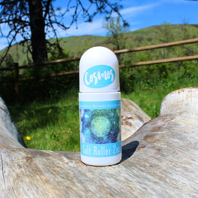 Lymphatic Remedy - Salt Roller Deodorants - Organic & Medicinal - (Cosmos) - 2oz. - Refillable - Clearwater Cultures