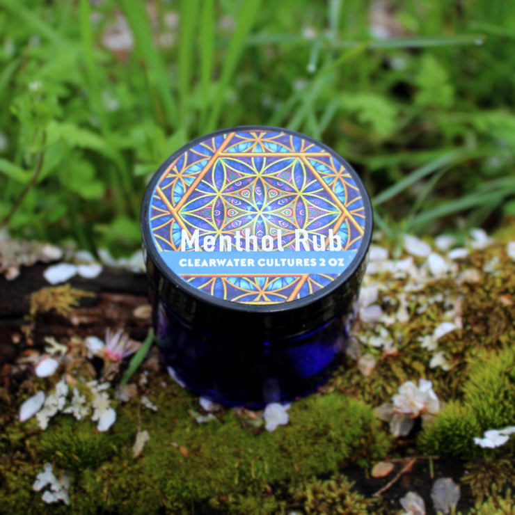 Menthol Rub - Organic, Probiotic, & Medicinal - 2oz. – Clearwater Cultures